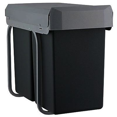 Kes Tandem Kitchen Recycling Bin, 2x 15L